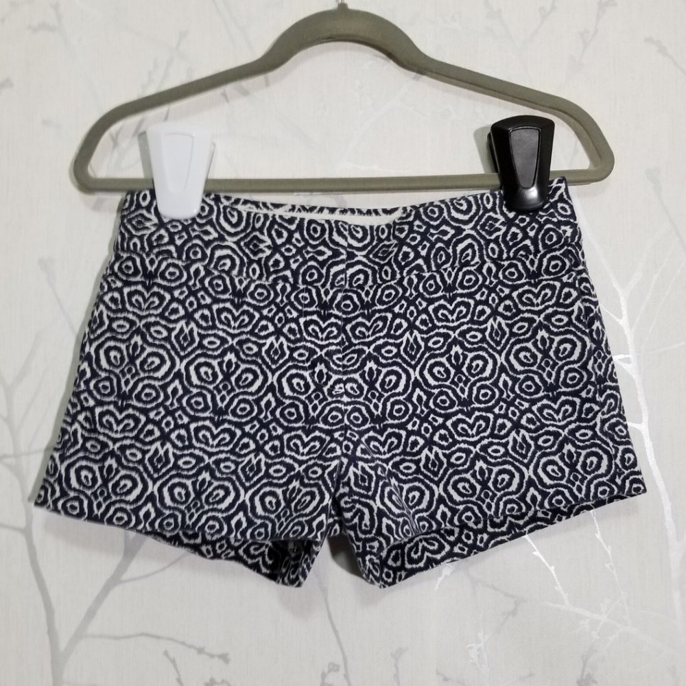 J. Crew Navy Printed Jakarta Shorts